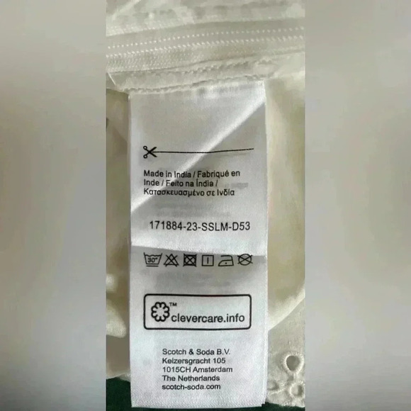 Scotch & Soda white eyelet top, NWT , size 34 - Picture 2 of 10